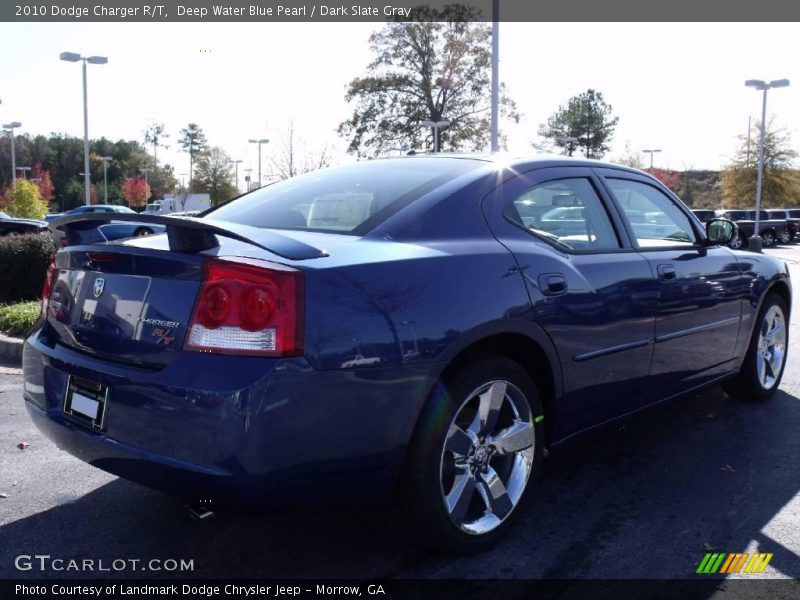 Deep Water Blue Pearl / Dark Slate Gray 2010 Dodge Charger R/T