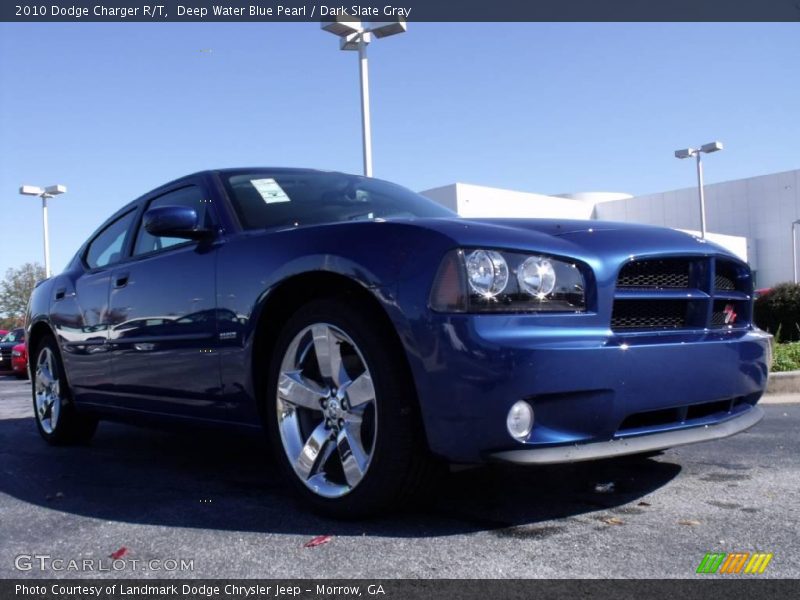 Deep Water Blue Pearl / Dark Slate Gray 2010 Dodge Charger R/T