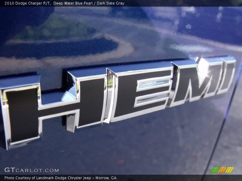 Deep Water Blue Pearl / Dark Slate Gray 2010 Dodge Charger R/T