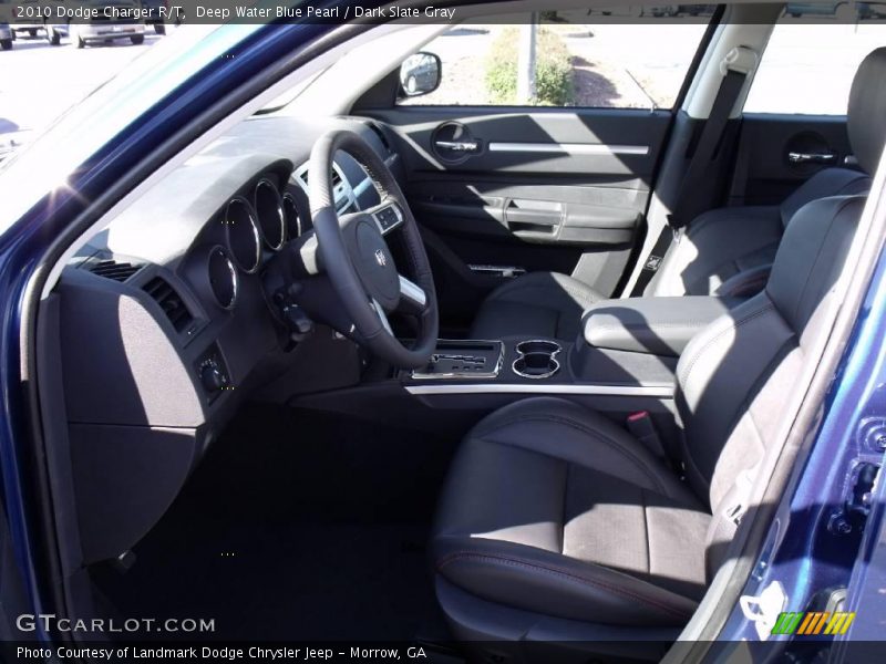 Deep Water Blue Pearl / Dark Slate Gray 2010 Dodge Charger R/T