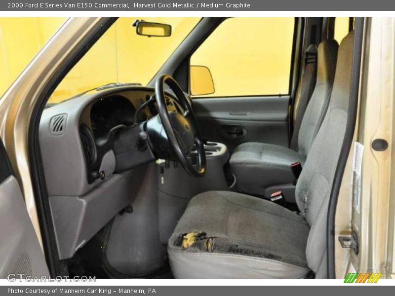 Harvest Gold Metallic / Medium Graphite 2000 Ford E Series Van E150 Commercial