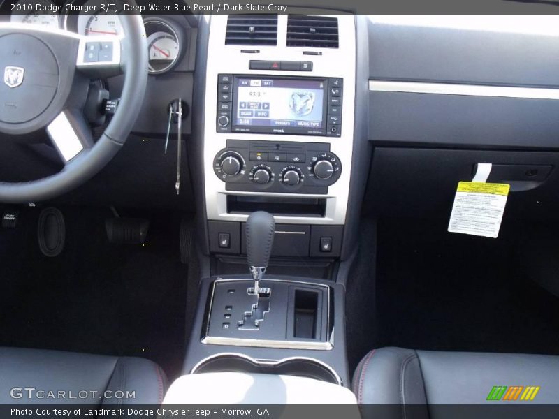 Deep Water Blue Pearl / Dark Slate Gray 2010 Dodge Charger R/T