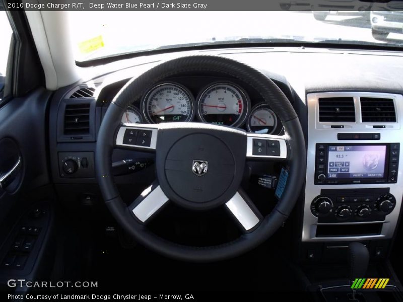 Deep Water Blue Pearl / Dark Slate Gray 2010 Dodge Charger R/T