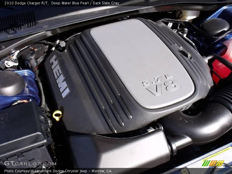 Deep Water Blue Pearl / Dark Slate Gray 2010 Dodge Charger R/T