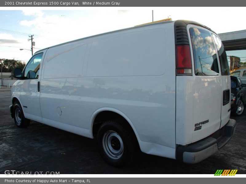 White / Medium Gray 2001 Chevrolet Express 1500 Cargo Van