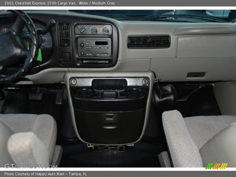 White / Medium Gray 2001 Chevrolet Express 1500 Cargo Van