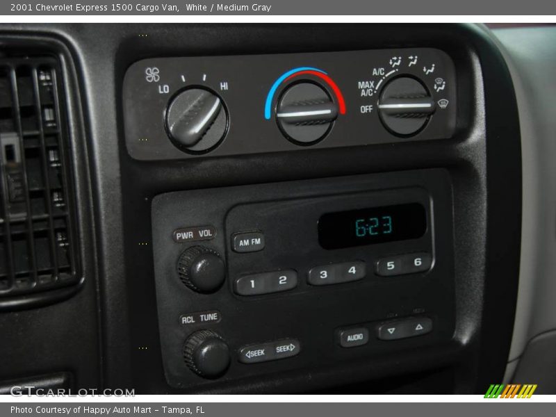 White / Medium Gray 2001 Chevrolet Express 1500 Cargo Van