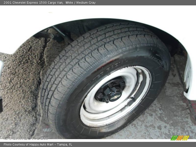 White / Medium Gray 2001 Chevrolet Express 1500 Cargo Van