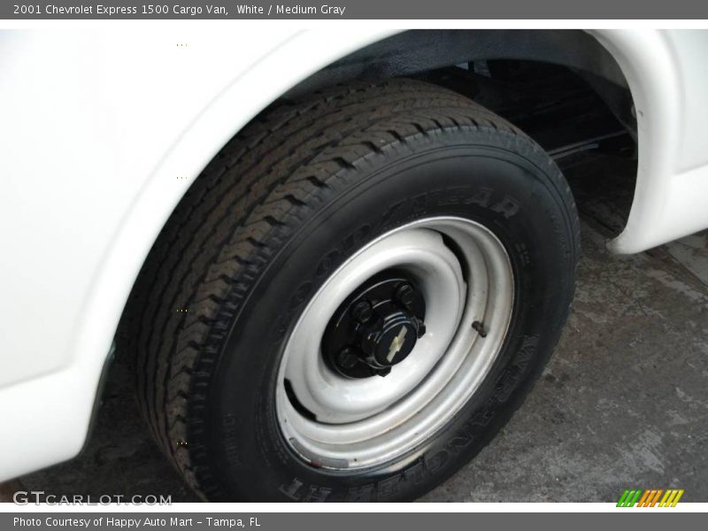 White / Medium Gray 2001 Chevrolet Express 1500 Cargo Van