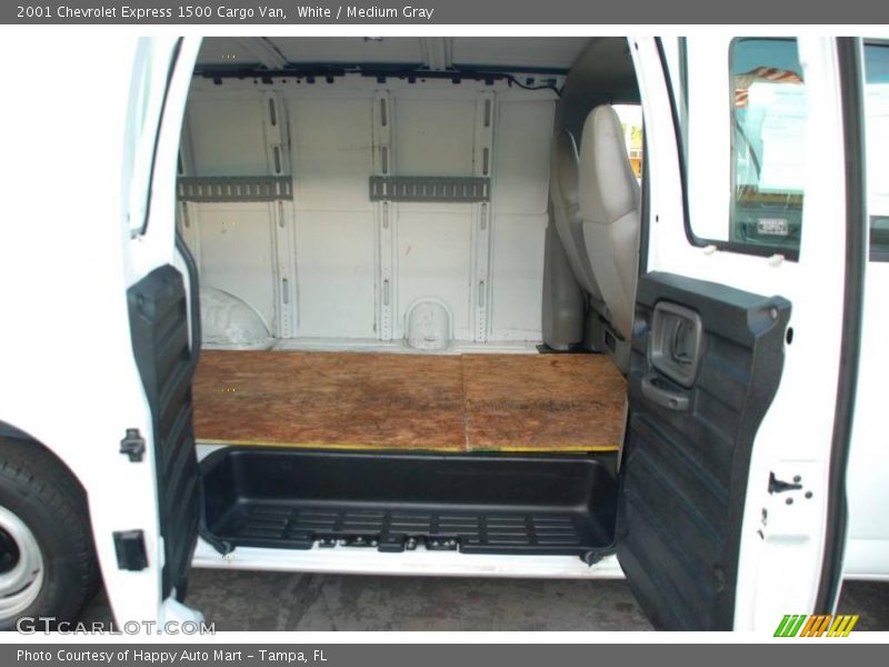 White / Medium Gray 2001 Chevrolet Express 1500 Cargo Van