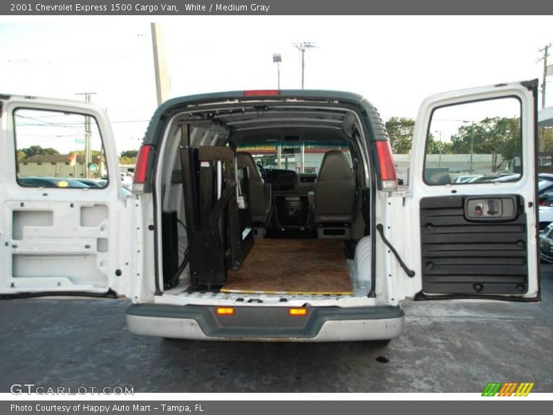 White / Medium Gray 2001 Chevrolet Express 1500 Cargo Van