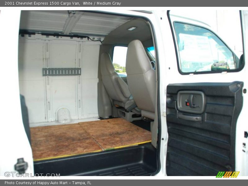 White / Medium Gray 2001 Chevrolet Express 1500 Cargo Van