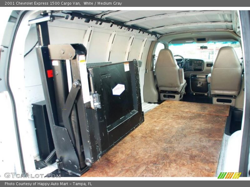 White / Medium Gray 2001 Chevrolet Express 1500 Cargo Van