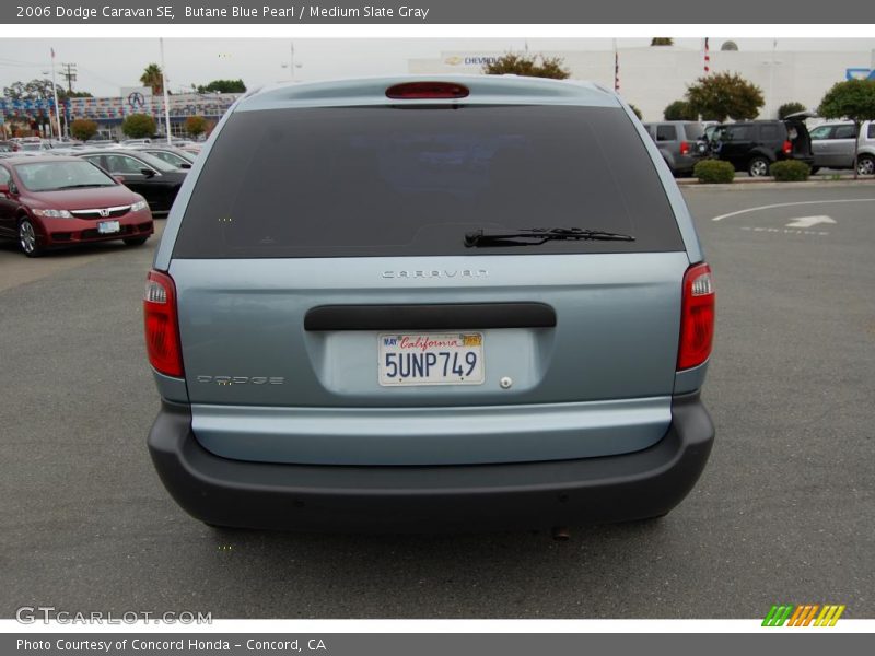 Butane Blue Pearl / Medium Slate Gray 2006 Dodge Caravan SE
