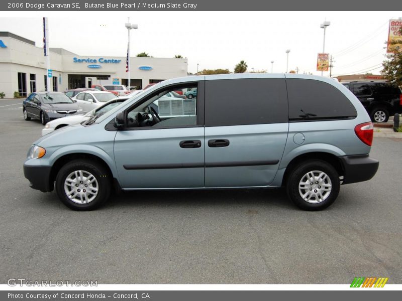 Butane Blue Pearl / Medium Slate Gray 2006 Dodge Caravan SE
