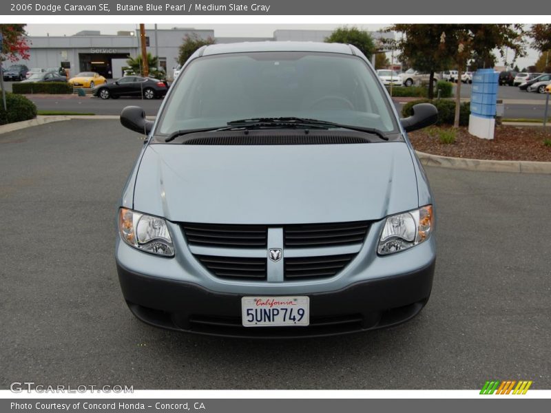 Butane Blue Pearl / Medium Slate Gray 2006 Dodge Caravan SE