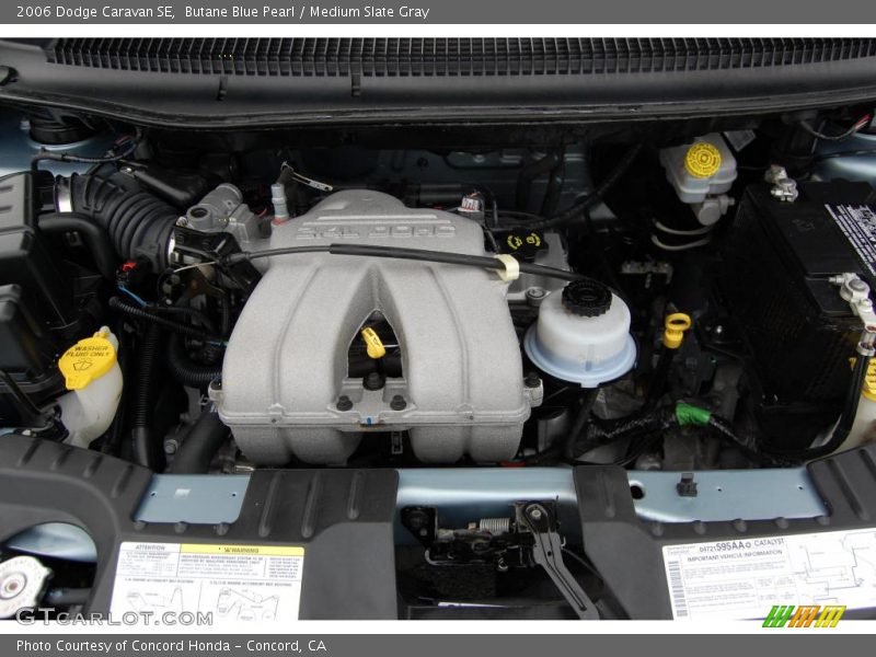 Butane Blue Pearl / Medium Slate Gray 2006 Dodge Caravan SE