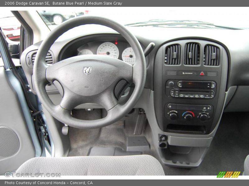 Butane Blue Pearl / Medium Slate Gray 2006 Dodge Caravan SE