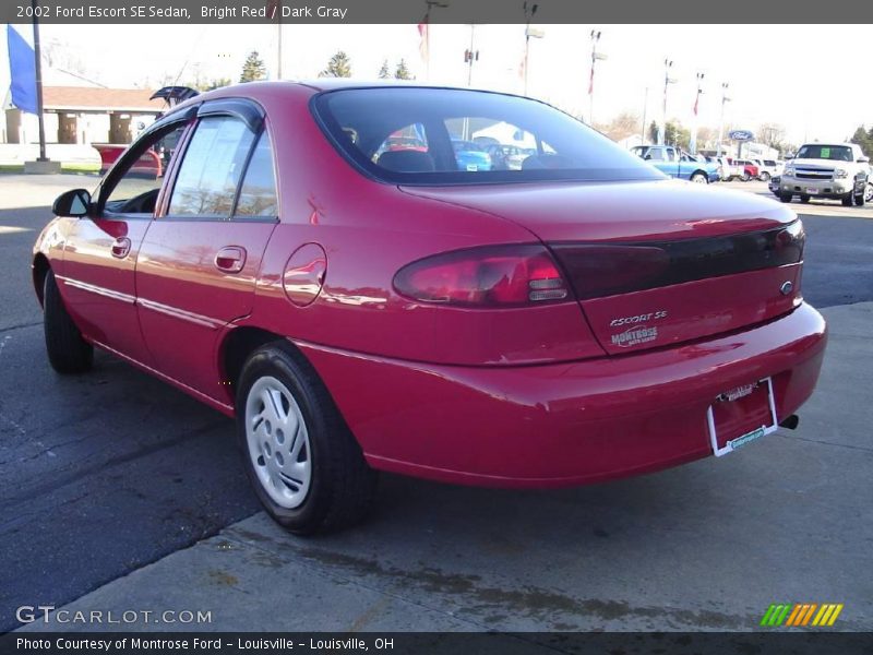 Bright Red / Dark Gray 2002 Ford Escort SE Sedan