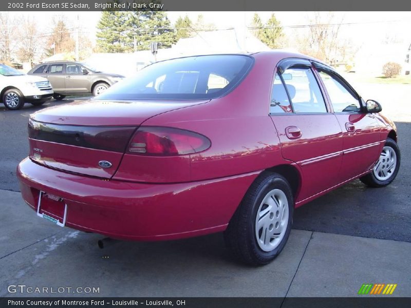 Bright Red / Dark Gray 2002 Ford Escort SE Sedan