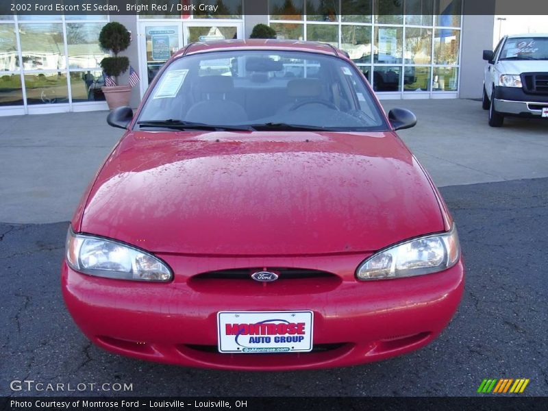 Bright Red / Dark Gray 2002 Ford Escort SE Sedan