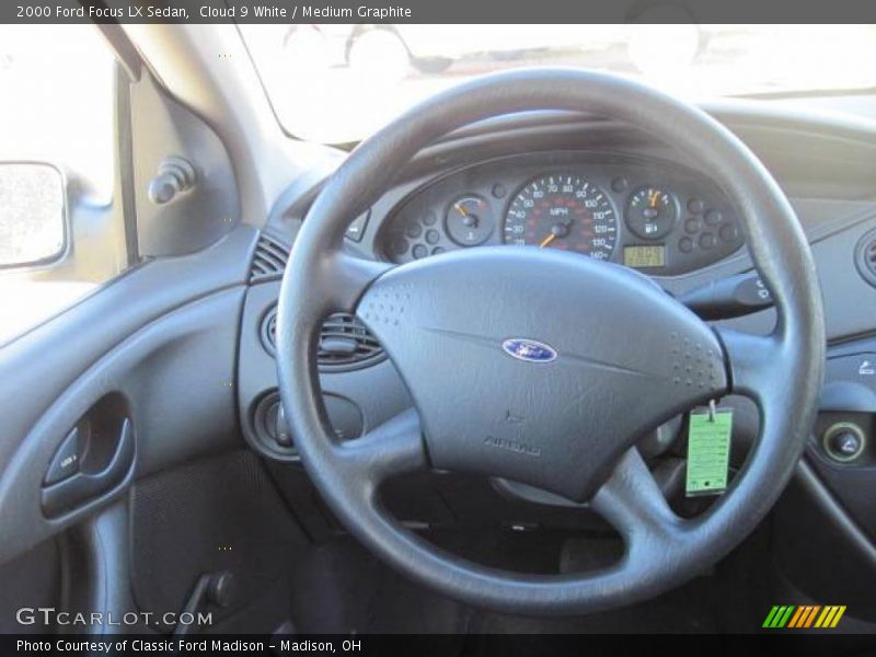 Cloud 9 White / Medium Graphite 2000 Ford Focus LX Sedan