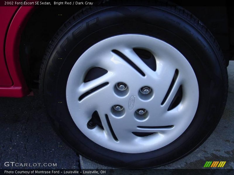 Bright Red / Dark Gray 2002 Ford Escort SE Sedan