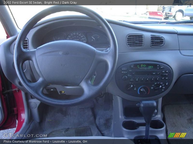 Bright Red / Dark Gray 2002 Ford Escort SE Sedan