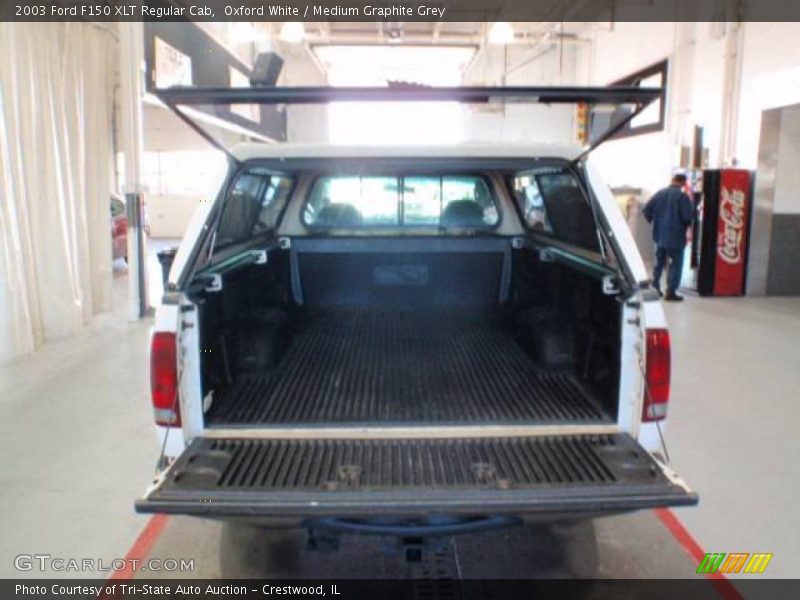 Oxford White / Medium Graphite Grey 2003 Ford F150 XLT Regular Cab