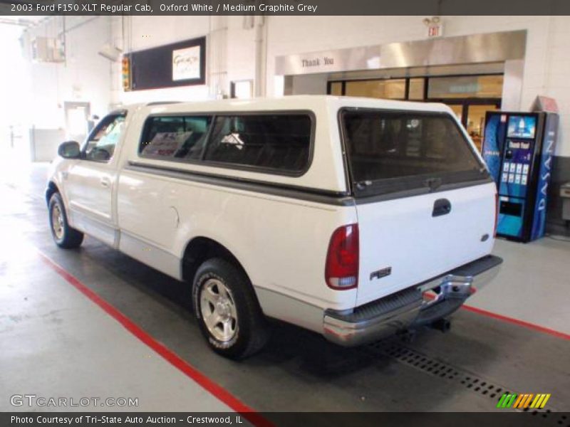 Oxford White / Medium Graphite Grey 2003 Ford F150 XLT Regular Cab