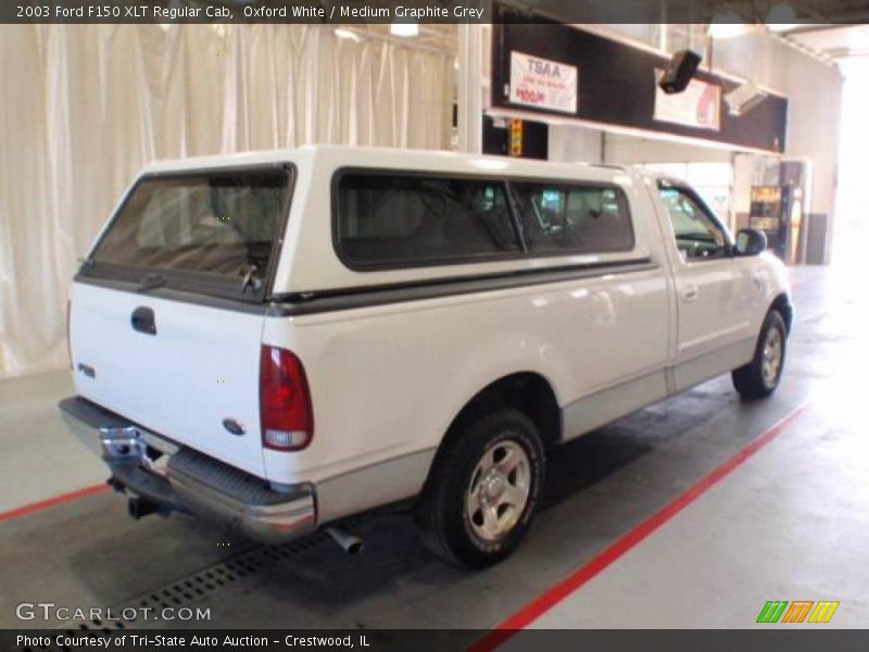Oxford White / Medium Graphite Grey 2003 Ford F150 XLT Regular Cab
