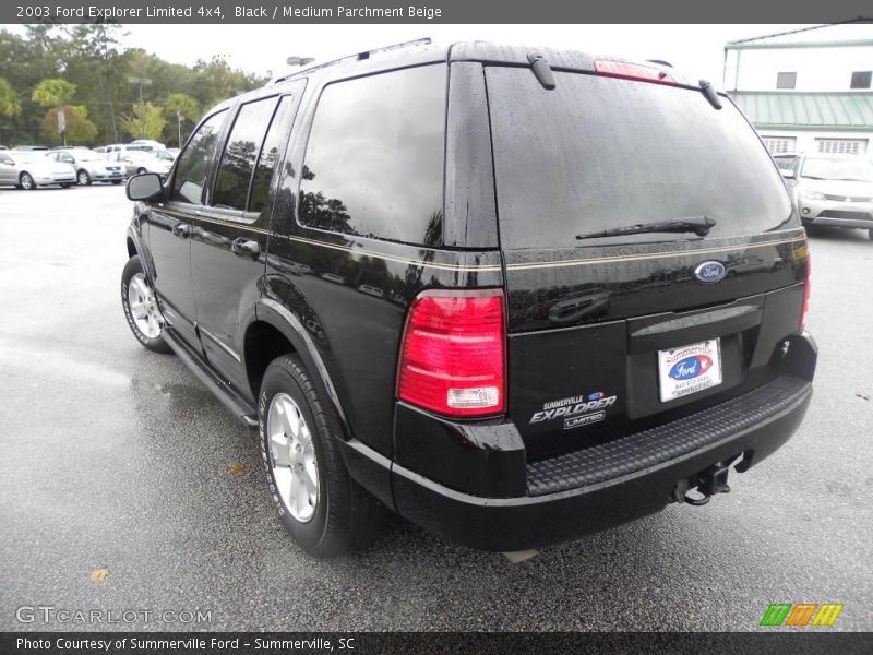 Black / Medium Parchment Beige 2003 Ford Explorer Limited 4x4