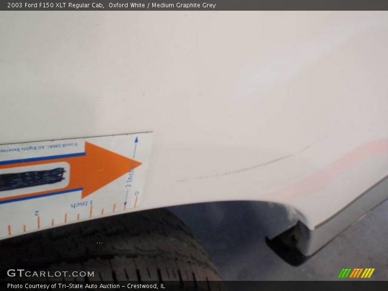 Oxford White / Medium Graphite Grey 2003 Ford F150 XLT Regular Cab