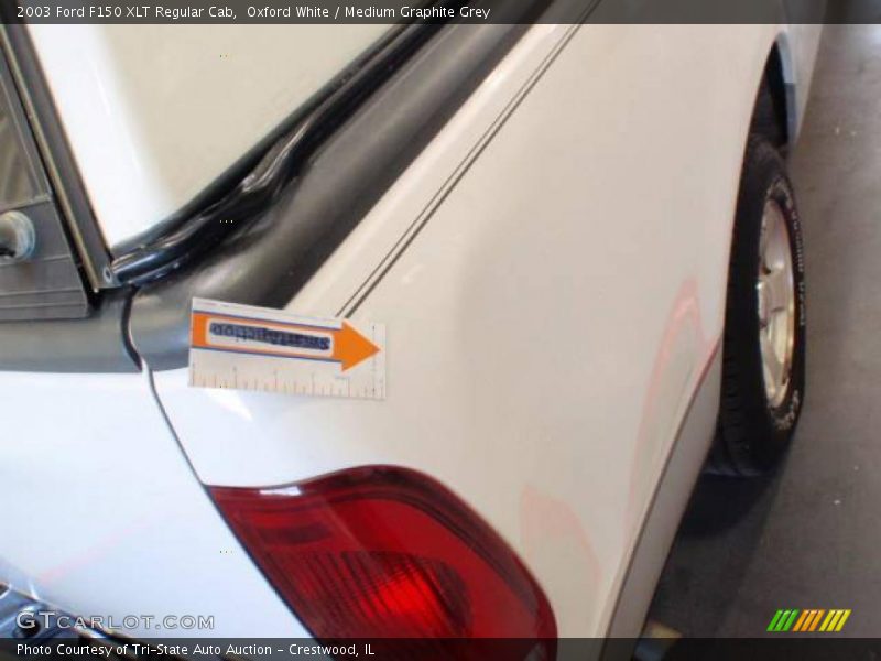 Oxford White / Medium Graphite Grey 2003 Ford F150 XLT Regular Cab