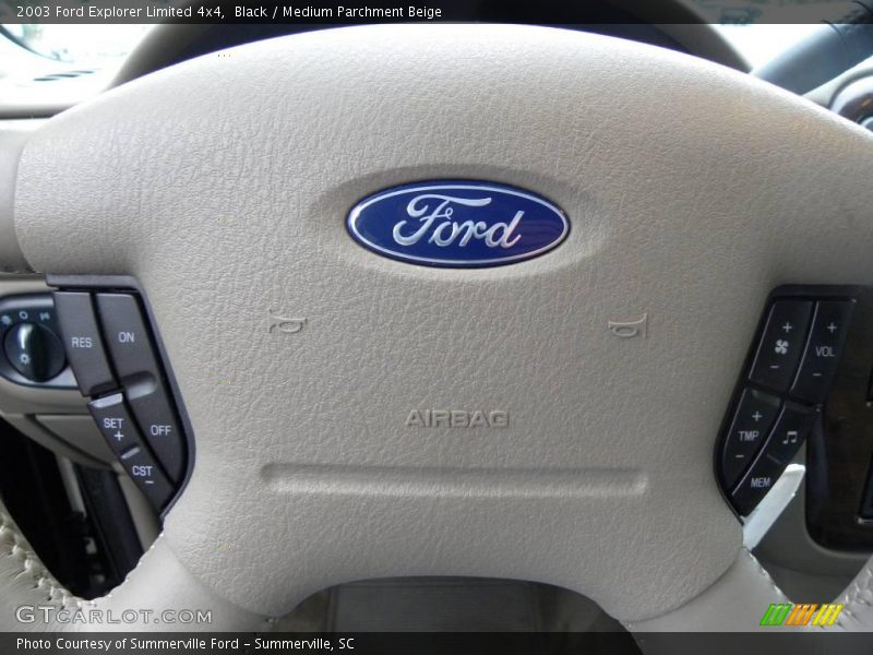 Black / Medium Parchment Beige 2003 Ford Explorer Limited 4x4
