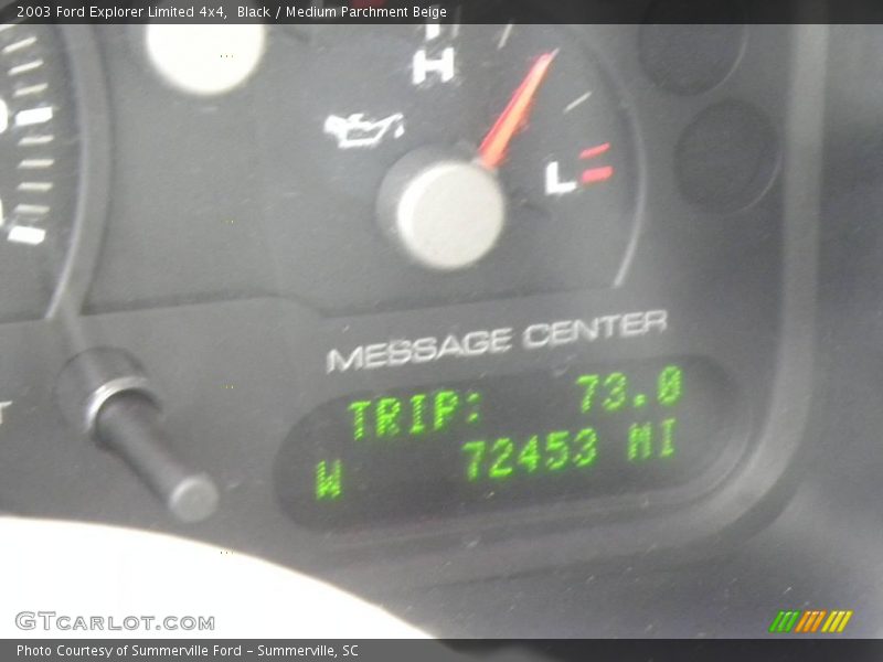 Black / Medium Parchment Beige 2003 Ford Explorer Limited 4x4