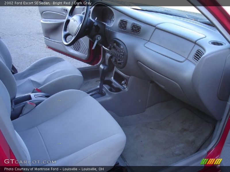 Bright Red / Dark Gray 2002 Ford Escort SE Sedan