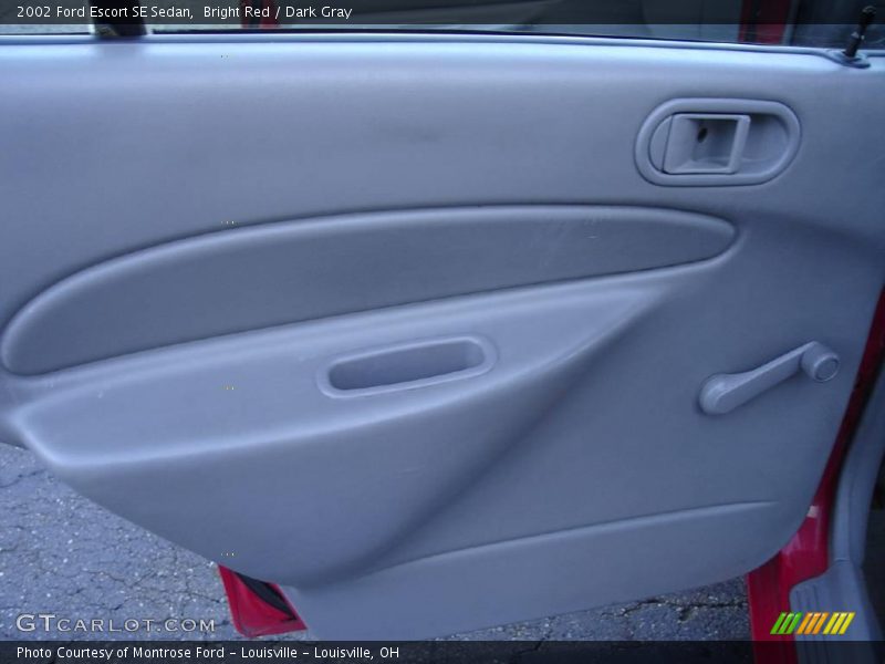 Bright Red / Dark Gray 2002 Ford Escort SE Sedan