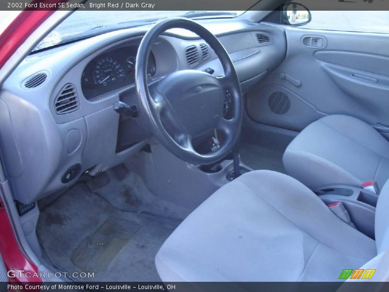 Bright Red / Dark Gray 2002 Ford Escort SE Sedan