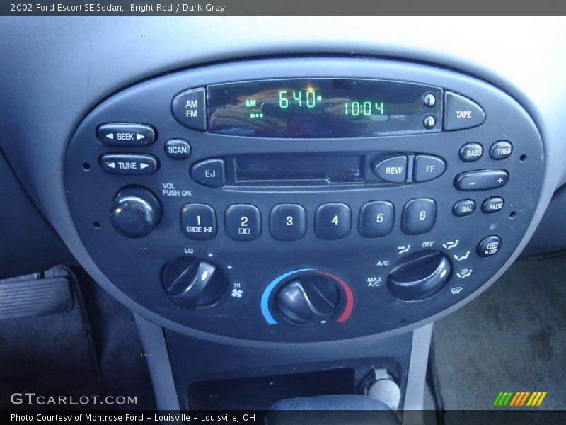 Bright Red / Dark Gray 2002 Ford Escort SE Sedan