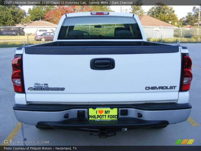 Summit White / Dark Charcoal 2007 Chevrolet Silverado 1500 Classic LS Extended Cab