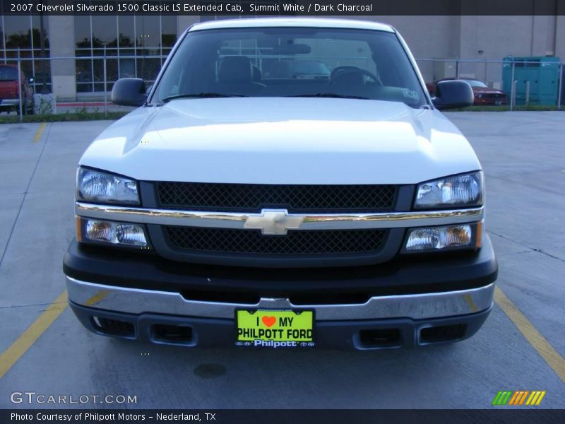 Summit White / Dark Charcoal 2007 Chevrolet Silverado 1500 Classic LS Extended Cab