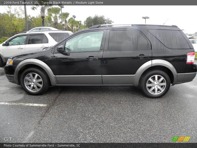 Tuxedo Black Metallic / Medium Light Stone 2009 Ford Taurus X SEL