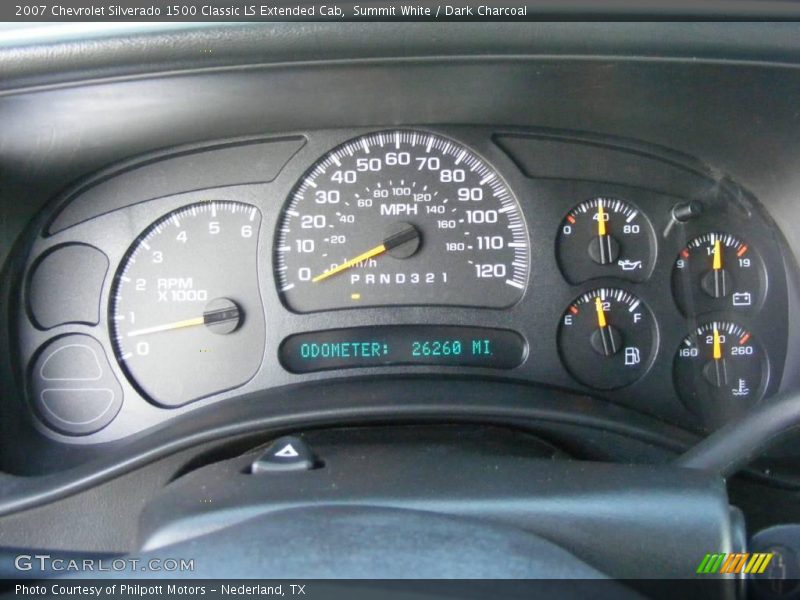 Summit White / Dark Charcoal 2007 Chevrolet Silverado 1500 Classic LS Extended Cab