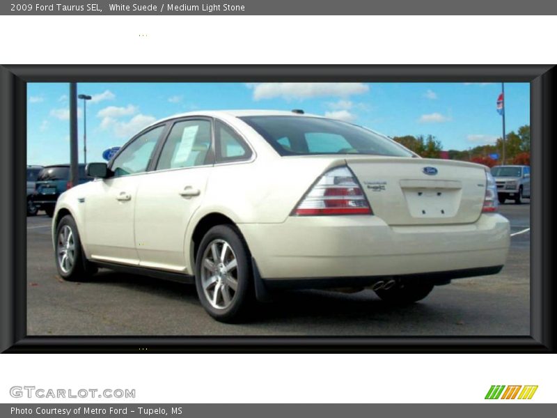 White Suede / Medium Light Stone 2009 Ford Taurus SEL