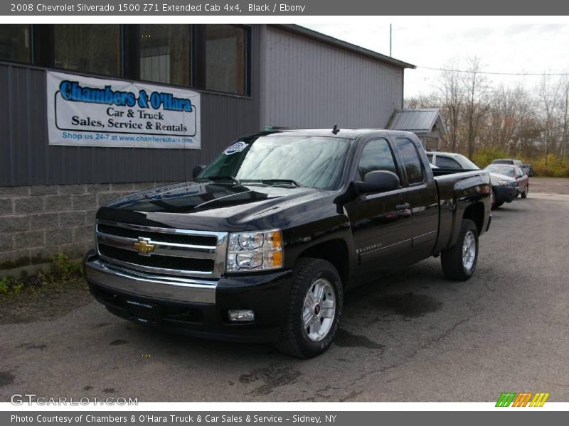 Black / Ebony 2008 Chevrolet Silverado 1500 Z71 Extended Cab 4x4