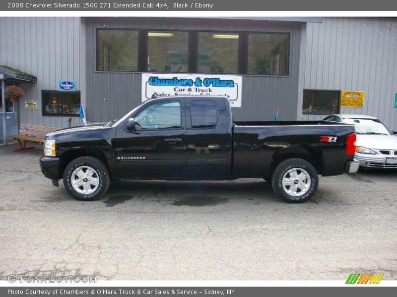 Black / Ebony 2008 Chevrolet Silverado 1500 Z71 Extended Cab 4x4