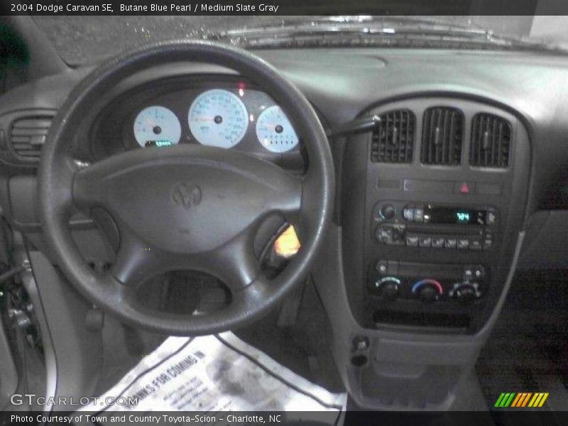 Butane Blue Pearl / Medium Slate Gray 2004 Dodge Caravan SE