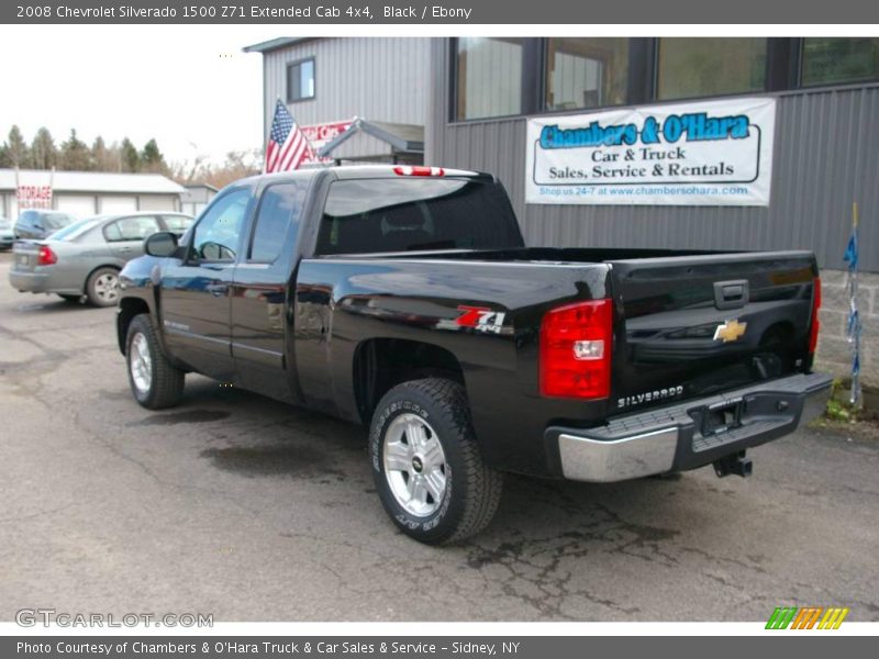 Black / Ebony 2008 Chevrolet Silverado 1500 Z71 Extended Cab 4x4