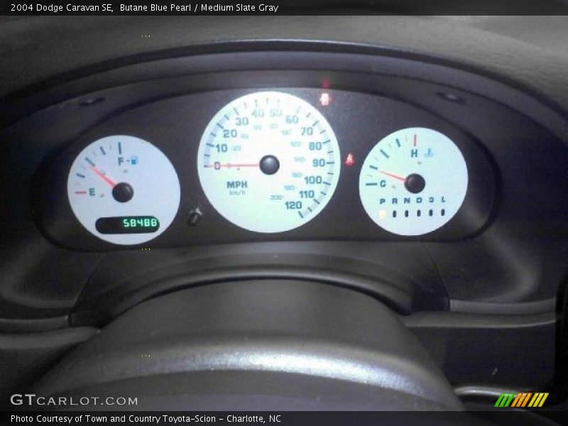Butane Blue Pearl / Medium Slate Gray 2004 Dodge Caravan SE